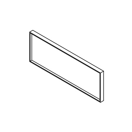 Gamadecor Ciclo Зеркало В Алюминиевой Раме 180x48x4,5 См, Metal