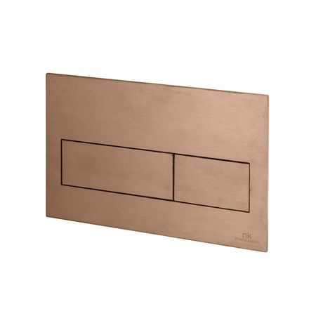 Pulsador Frontal Doble Tono Cobre Cepillado