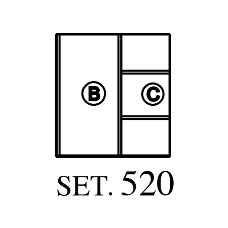 Gamadecor Set 520 Внутреннее Оснащение Для Модуля Ms-45, Roble