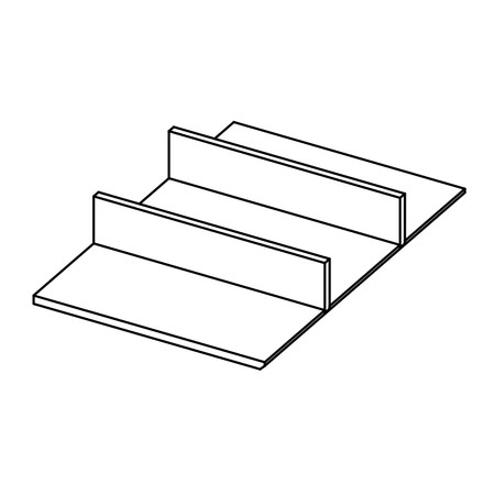 Gamadecor Accessory D Основа, Разделитель D 25x6x37,5 См, Roble