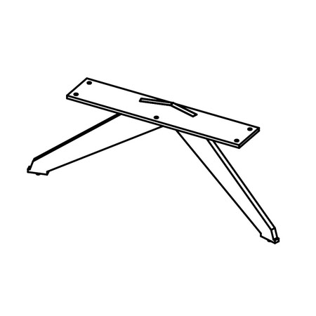 Gamadecor Pie 0038 Декоративные Ножки, 6х15х44 См, Черный