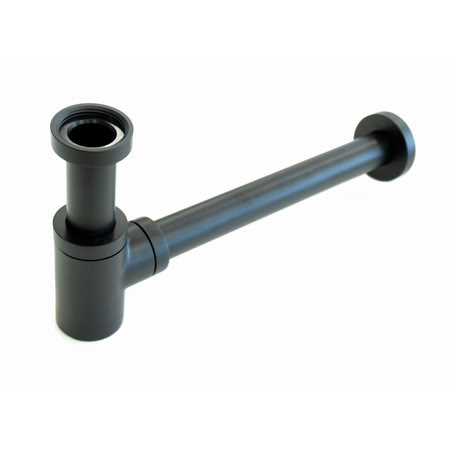 Gamadecor Desg.300 Mini Сифон Для Раковины, Black Matt Lacquer