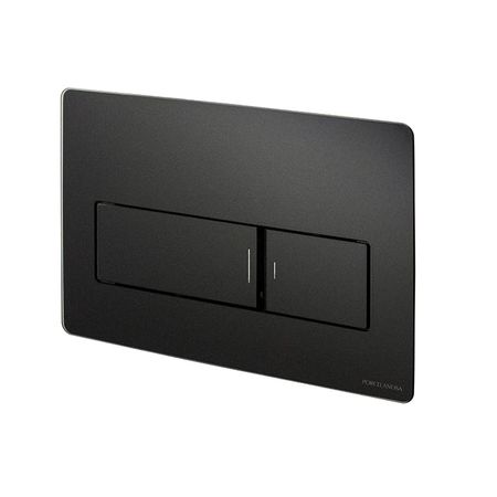 Pulsador Frontal Doble Smart Line Glass Negro Pulsador Frontal Doble Smart Line Glass Negro