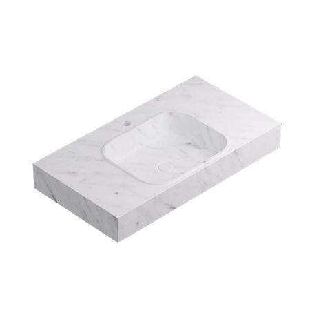 Rectangle Motif Countertop Nevedicarrara 90,4x48,7x12,5