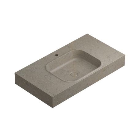 Rectangle Motif Countertop Grey Stone 90,4x48,7x12,5