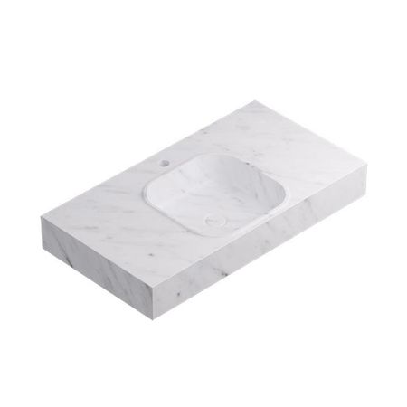 Square Motif Countertop N Carrara 90,4x48,7x12,5