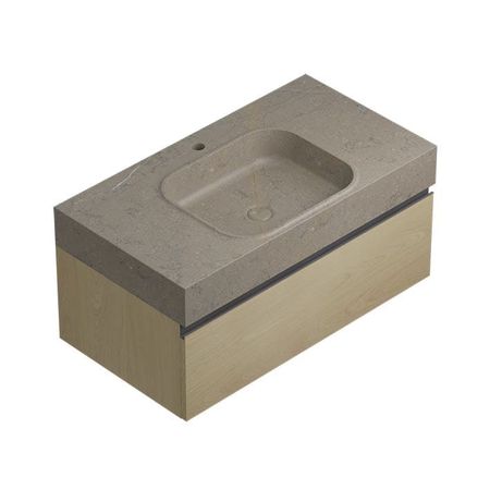 Conjunto Rectangle Motif Countertop Grey Alba 90,4x48,7x42,5