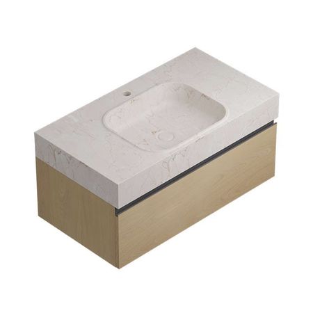 Conjunto Rectangle Motif Countertop Crema Alba 90,4x48,7x42,5