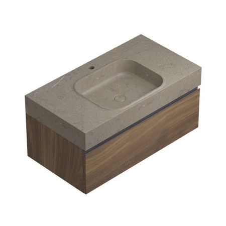 Conjunto Rectangle Motif Countertop Grey Seda 90,4x48,7x42,5