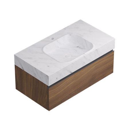 Conjunto Rectangle Motif Countertop Neve Seda 90,4x48,7x42,5
