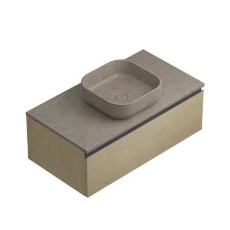 Conjunto Square Motif Grey Alba 90,4x48,7x44,5