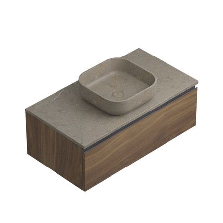 Conjunto Square Motif Grey Seda 90,4x48,7x44,5