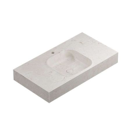 Square Motif Lines Countertop Crema Italia 90,4x48,7x12,5