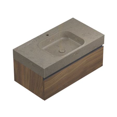 Conjunto Rect Motif Lines Countertop Grey Seda 90,4x48,7x42,5