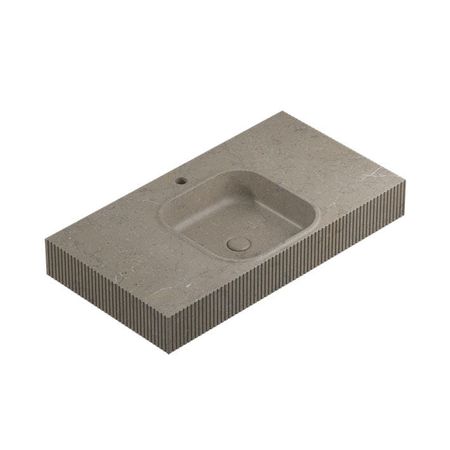 Square Motif Lines Countertop Grey Stone 90,4x48,7x12,5
