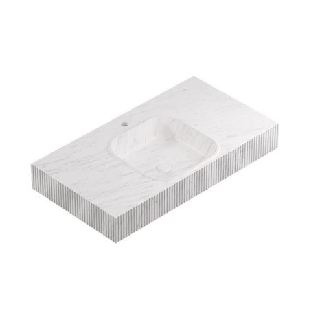 Square Motif Lines Countertop N Carrara 90,4x48,7x12,5