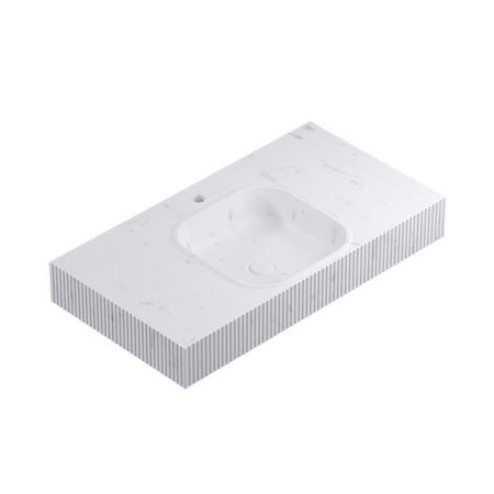 Square Motif Lines Countertop Persian White 90,4x48,7x12,5