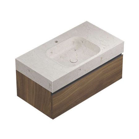 Conjunto Rect Motif Lines Countertop Italia Seda 90,4x48,7x42,5