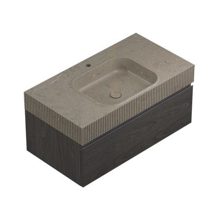 Conjunto Rect Motif Lines Countertop Grey Noche 90,4x48,7x42,5