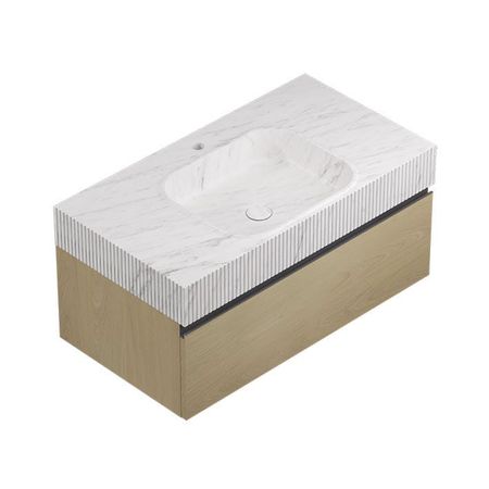 Conjunto Rect Motif Lines Countertop Neve Alba 90,4x48,7x42,5