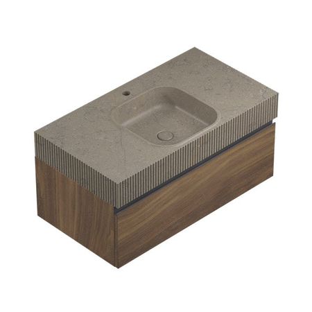 Conjunto Squ Motif Lines Countertop Grey Seda 90,4x48,7x42,5