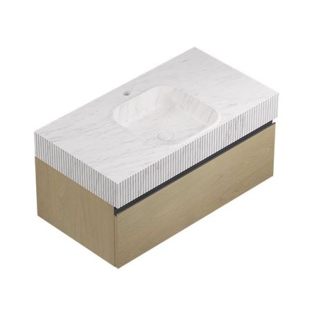 Conjunto Squ Motif Lines Countertop Neve Alba 90,4x48,7x42,5