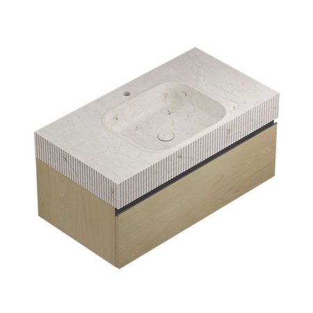 Conjunto Rect Motif Lines Countertop Italia Alba 90,4x48,7x42,5