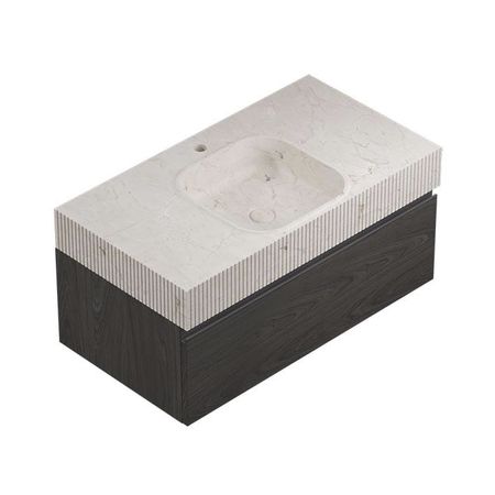 Conjunto Squ Motif Lines Countertop Italia Noche 90,4x48,7x42,5