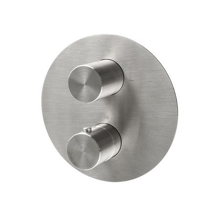 Termostatica Smartbox Round Inoxidable Parte Externa Acero Cepillado