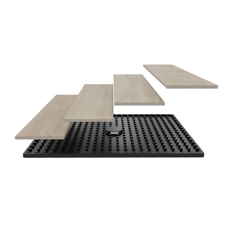 Butech Shower Deck Душевой Поддон Для Сухой Укладки Плитки, 900x938x30 Мм