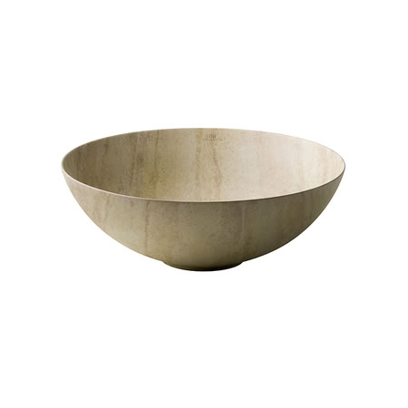 Noken Slender Раковина На Столешницу O40 См, Без Перелива, С Дк, Travertino Marble