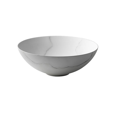 Noken Slender Раковина На Столешницу O40 См, Без Перелива, С Дк, Carrara Marble