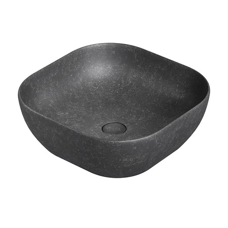 Noken Slender Раковина На Столешницу 41x41 См, Без Перелива, С Дк, Dark Concrete