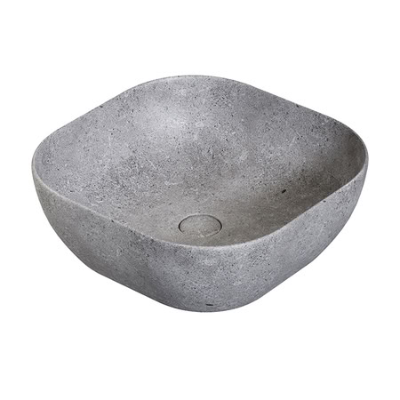 Noken Slender Раковина На Столешницу 41x41 См, Без Перелива, С Дк, Deep Concrete