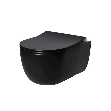 Noken Acro Compact Унитаз Подвесной Rimless 49 См, Matt Black