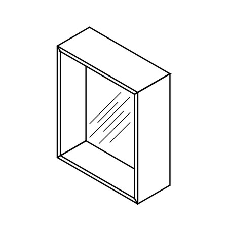 Gamadecor Dess Полка С Зеркалом, 90x36x9 См, Inox/mirror