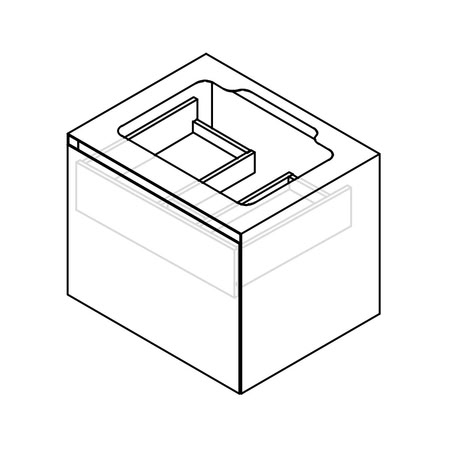 Gamadecor Soft Bps-2 Тумба С Отверстием Для Раковины, 120x48x48,3 См, Stratified Ghost