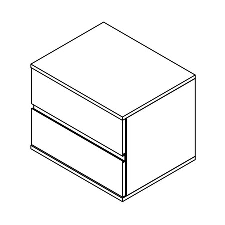 Gamadecor Icon Ms-2 Модуль Подвесной, С Двумя Ящиками, 60x47,8x47,2 См, Matt Lacquer Gamadecor Icon Ms-2 Модуль Подвесной, С Двумя Ящиками, 60x47,8x47,2 См, Matt Lacquer