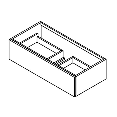 Gamadecor Last Bps-2002 Тумба Для Раковины Sotto, С 1 Ящиком, 90x26x48 См, Matt Lacquer