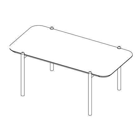 Gamadecor Palio H370 Столик Кофейный, 900xh370x450 Мм, Marble G1. Спецзаказ!