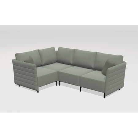 Gamadecor Stripes S2 R Composicion 1 Диван На Ножках Угловой Правый 279x199 См, Спецзаказ!
