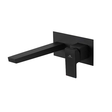 Square Наружная часть смесителя для раковины черный