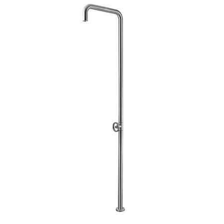 Round Inox Душевая стойка 228x11x57,4 см напольная Round Inox Душевая стойка 228x11x57,4 см напольная