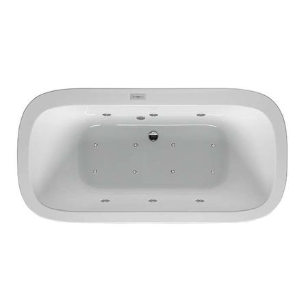 Ванна с оборудванием, отдельностоящая, без смесителя Soleil Oval Fusion Cen A. Bl 180x90