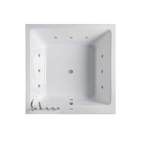 Ванна с оборудванием, отдельностоящая, со смесителем Soleil Square Hyd Cen A. Bl Grp 160x160