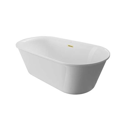 Овальная, отдельностоящая акриловая ванна Baanera Arquitect Cen Bb Oro 160x72
