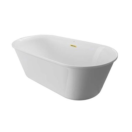 Овальная, отдельностоящая акриловая ванна Baanera Arquitect Cen Bb Oro 172x78