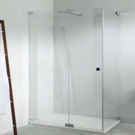Attica 9C Especial Шторка для душа 120x200 см профиль Negro Mate левая