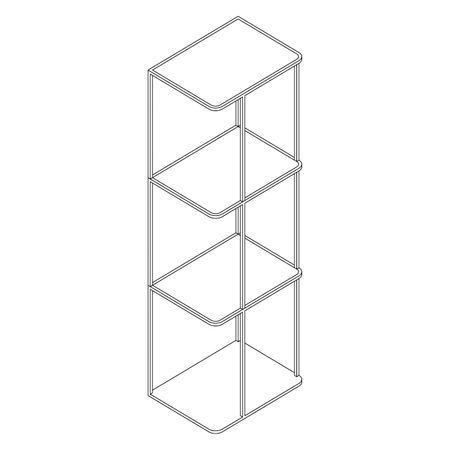 Columna Mb Pure Negro 40x121