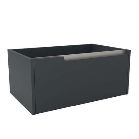 One Тумба 80x50x35 см под раковину с 1-м выдвижным ящиком серая